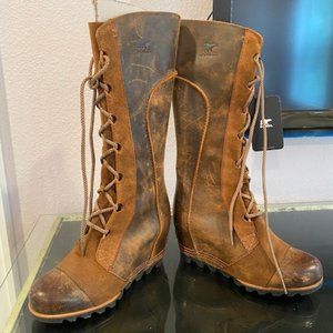 Sorel Cate The Great Wedge Boots 7.5
